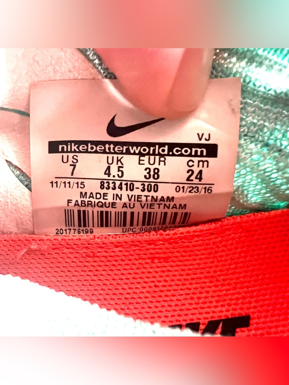 Nike Womens Free Transform Flyknit Sneaker Turquoise Size 7 Running Shoes 833410 - Picture 6 of 10